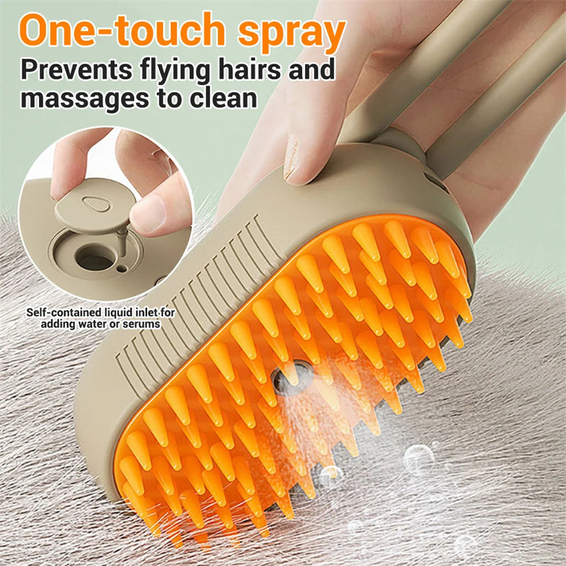 ShedStopper™ 3‑in‑1 Steam Pet Brush