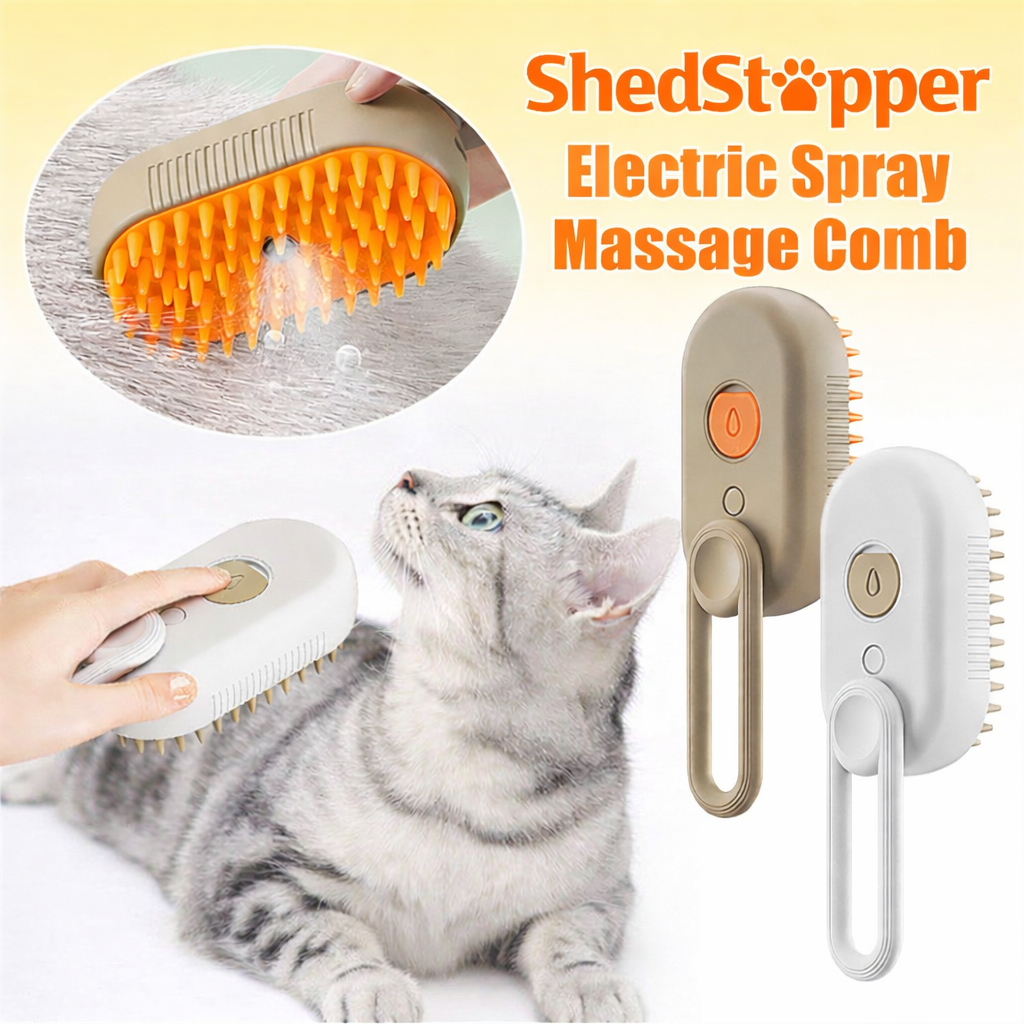 ShedStopper™ 3‑in‑1 Steam Pet Brush