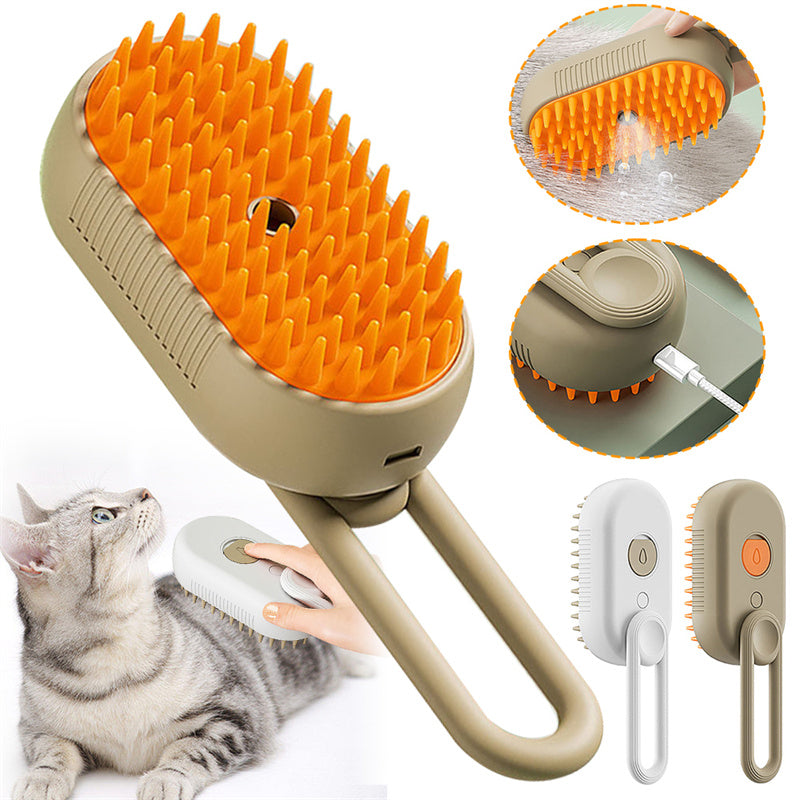 ShedStopper™ 3‑in‑1 Steam Pet Brush